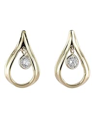 14K Yellow Gold Diamond Dashing Diamonds Earrings