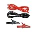 AEMC 2140.62 2-Piece Color-Coded Lead Set with Alligator Clips, Red and Black
