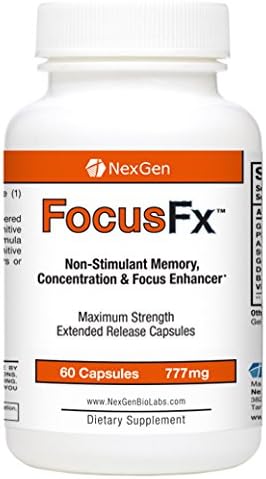 Focus Fx - Powerful Non-Stimulant Brain Supplement to Support Brain Function, Memory, Attention Span, and Concentration