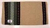 MAYATEX 36X34 Bar 8 Wool Blanket Sage Green Tan