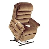 LC-570 Elegance Collection Medium Lift Chair with Pillow Back - Quick Ship Fabric: Wheat, Seat Width: Standard - 20