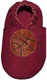 Tibet PLATEAU soft soled infant leather baby shoes SUEDE basketball red