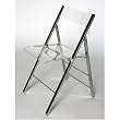 2 Acrylic Clear Foldable Chairs By Wholesale Interiors