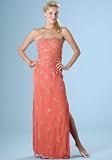 Formal Evening Gown. Beaded Dress for Prom, Party Dress by Sean Collection (8831) Mandarin