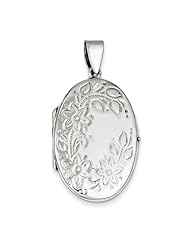 Sterling Silver Floral Locket