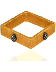 Sterling Silver Gold Plated Vermeil Bangle Bracelet Cz Motif Gemstone Jewelry