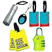 The Ultimate Traveler's Bundle, Luggage Locator Kit with TSA 3 Combination Lock, Color Coordinated, Yellow