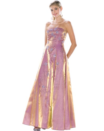 Formal Evening Gown. Strapless Aline Ball Gown Dress for for Ball Gown Evening - Formal - Prom - Party - Wedding by Sean Collection (246)