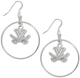 Virginia Cavaliers School Charm Round Earrings
