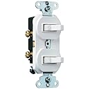 Pass &amp; Seymour 696WGCC6 Combination Grounding Single Pole and Three Way Switch 15-Amp, White