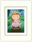 TykeStyle Princess and Frog Heirloom 11x14 Art Print