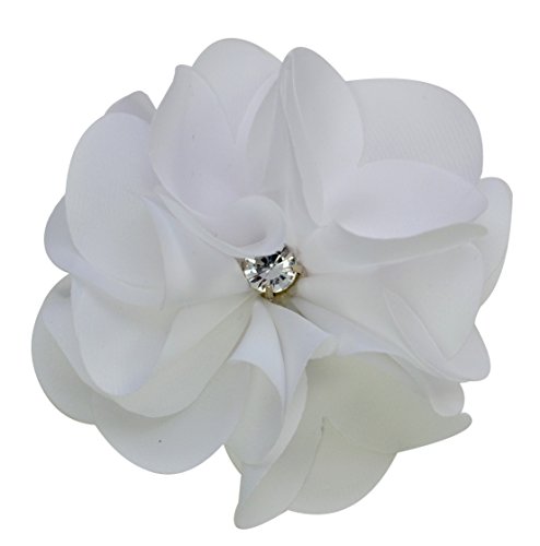Ruby Satin Flower Hair Clip By Funny Girl Designs
