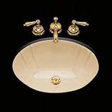 Bates and Bates P1421SS Sterling Silver Artistry In Ceramics Large Oval Lavatory with Classic