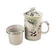 Oriental Tall Tea Cup with Filter - Panda