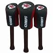 NFL Kansas City Chiefs 3 Pack Mesh Longneck Headcover Set