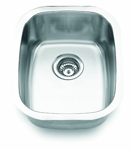 Yosemite Home Decor MAG1815 18-Gauge Stainless Steel Undermount Bar Sink, 18-5/8-by-15-by-7-Inch, Satin