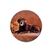 Labrador Retriever Lab Rubber Round Coaster (4 pack)