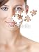 Wallmonkeys Peel and Stick Wall Decals - Puzzle Face - Removable Graphic