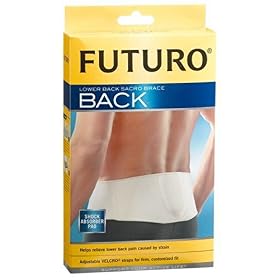 Click here to buy Futuro Lower Back Sacro Brace for Men and Women, Large (41 to 46-Inch) by Futuro.