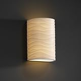 IMAGE OF Justice Design Porcelina PNA-0945W-WAVE Ceramic 1 Light 60w (10