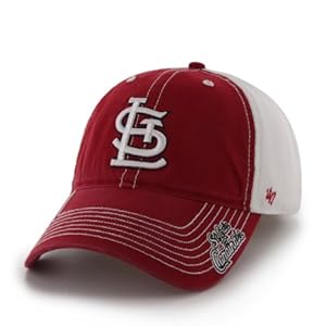 MLB St. Louis Cardinals '47 Brand Ripley Stretch Fit Cap (Red, One Size)
