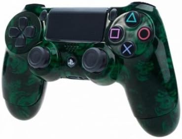 Custom PS4 Controller Housing Shell Hydro Dipped Madness Green Skulls