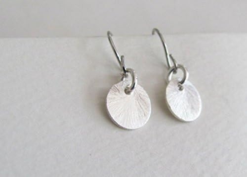 Sterling Silver Disc Earrings, Tiny Earrings, Thin Earrings, Small Earrings, Gold Earrings, Dainty Earrings, Simple Earrings