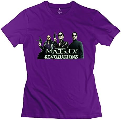 Cute The Matrix Neo Trinity Morpheus Women's T-shirt Purple Size XL