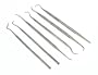 Steel Dental Picks - Probes - Carver Picks - Set of 6