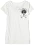 Guess Girls 7-16 Rhinestudded Key Burnout Logo Tee,White,S(7/8)