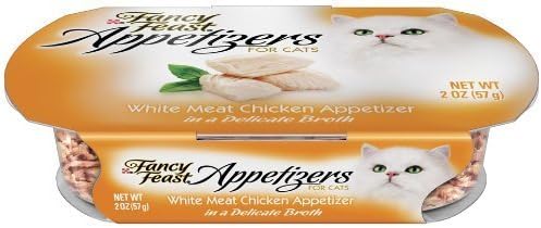 Fancy Feast Appetizers for Cats, White Meat Chicken, 2-Ounce Tubs (Pack of 10) by Fancy Feast [Pet Supplies]