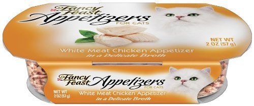 Fancy Feast Appetizers for Cats, White Meat Chicken, 2-Ounce Tubs (Pack of 10) by Fancy Feast [Pet Supplies]