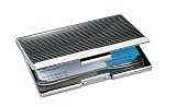 Zoom Produkt-Bild: Sigel VZ130 Visitenkarten-Etui, silber, gl&auml;nzend, Chrom, f&uuml;r bis zu 20 Karten (max. 91x56 mm), 1 ST