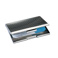 Sigel VZ130 Visitenkarten-Etui, silber, gl�nzend, Chrom, f�r bis zu 20 Karten (max. 91x56 mm), 1 ST