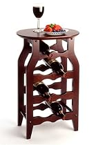 FTS - Wine Storage End Table Espresso Finnish 136-220-09