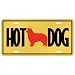 New  Border Collie - Hot Dog  License Plate Dog