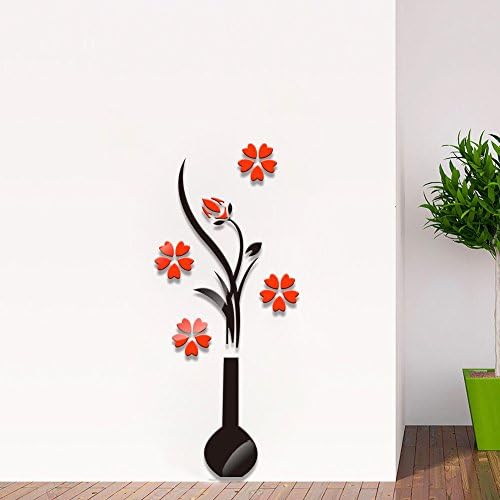 3D Flower DIY Acrylic Wall Art Sticker for Home Decor, Living Room Bathroom Kitchen Wall Decoration