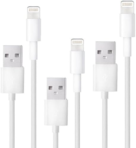 10ft iPhone 6, 5c, 5s, 6 Plus, iPad Air, iPad Mini Cables and Chargers - USB to 8 Pin Data Sync - Designed for iOS8