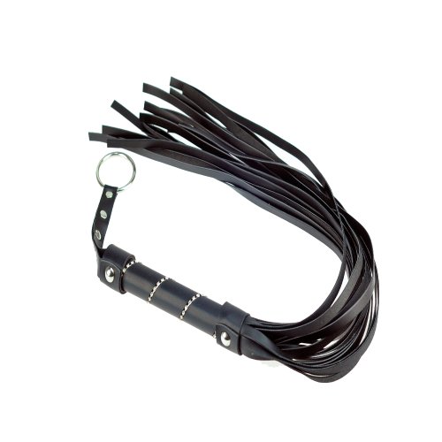 ULTRA DNA TM Flogger Rubber Flirting Whip Black