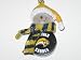 BUFFALO SABRES 2.5" Striped Snowman with Scarf Slap Shot Hockey Puck CHRISTMAS ORNAMENT