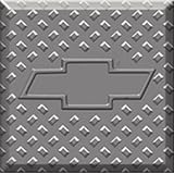 Tools & Hardware : On The Edge Custom Floor Designer Grid - 5-Pk. Chevy Bowtie Alloy, Model# 701310