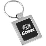 Florida Gators Brushed Metal Square Keychain
