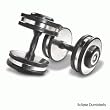 Hampton Fitness 90 lb. Eclipse Chrome Pro-Style Dumbbells - Pair