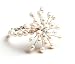 Oi! Ladies B5191 White Fresh Water Pearl Flower Bracelet