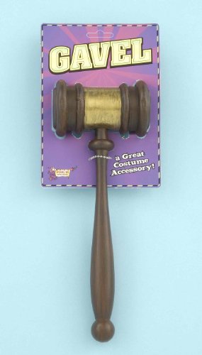 Forum Novelties 60183 Plastic Judges Gavel