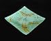 DRAGONFLY green artisan GLASS PLATE Home DECOR art image 2
