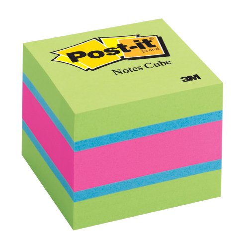Post-it Notes Cube, 1 7/8 in x 1 7/8 in, Ultra Collection, One Cube of 400 Sheets