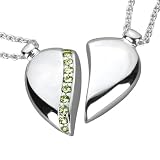 Petra Azar Silver Magnetic "River of Love" Pendant with Peridot