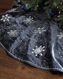 Sudha Pennathur Snowflake Christmas Tree Skirt