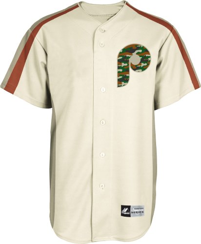 MLB Men's Philadelphia Phillies Cliff Lee Signature Series Jersey (Ivory, X-Large)